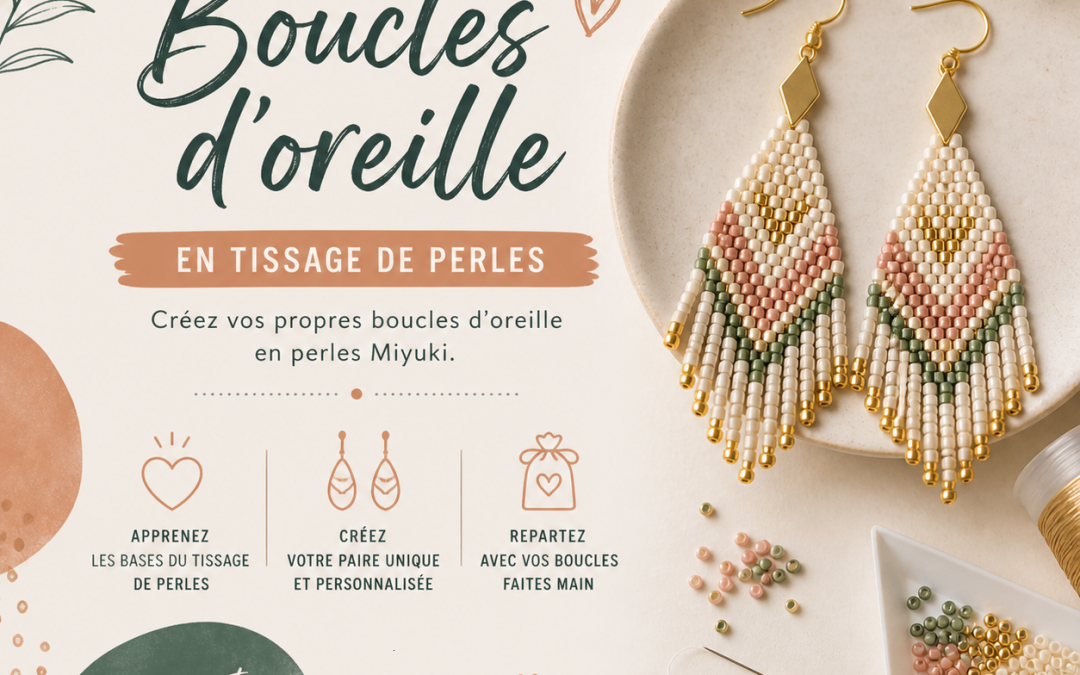 Stage DIY Bijoux en perles – Maryse PIGEON – Samedi 13 Mars 2027